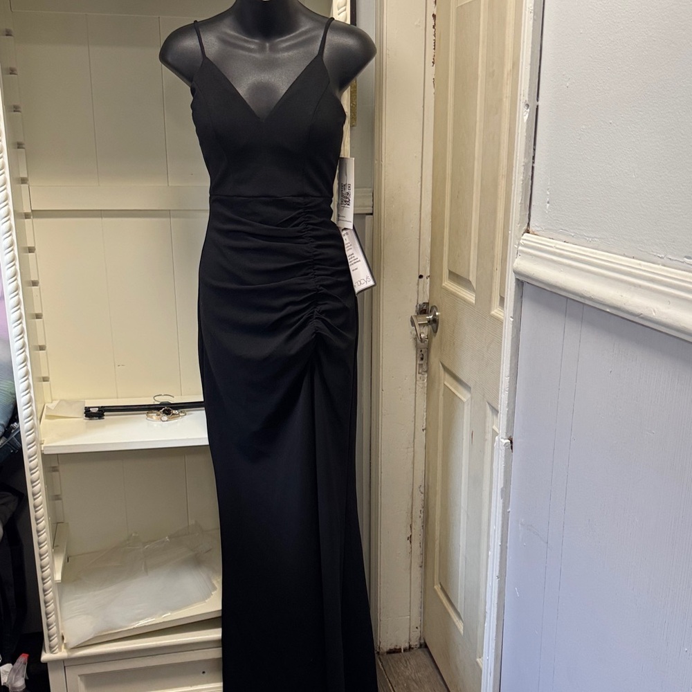 Macy's Black Strapless Dress